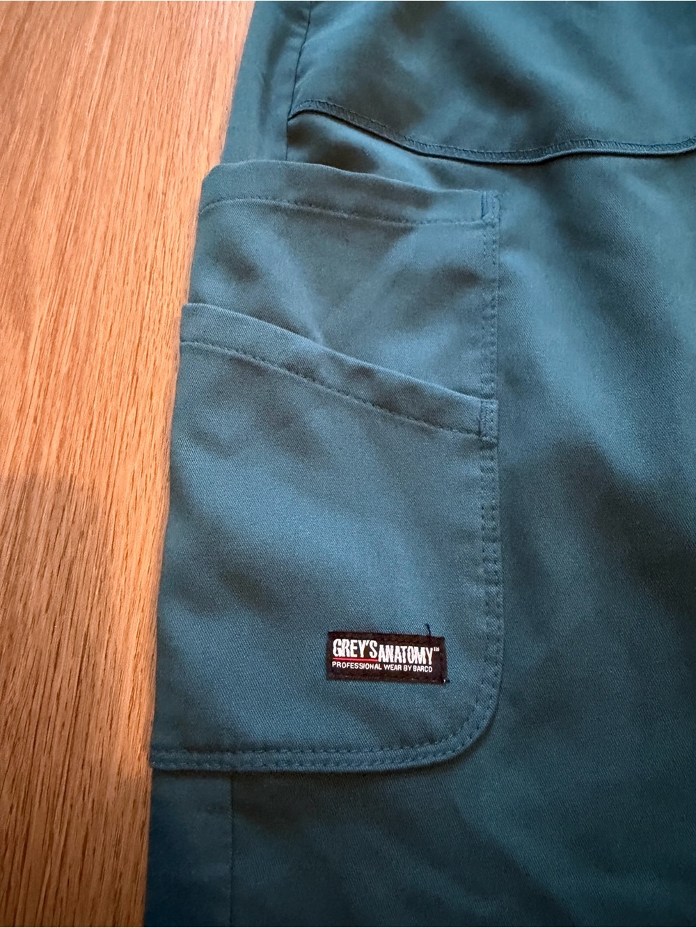 Grey's Anatomy Teal Blue Stretch Scrub Top by Barco